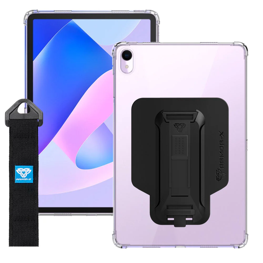 ZXS-HW-MTP_DBR | Huawei MatePad 11 (2023) DBR-W10 | 4 corner protection case w/ hand strap kick stand & X-mount