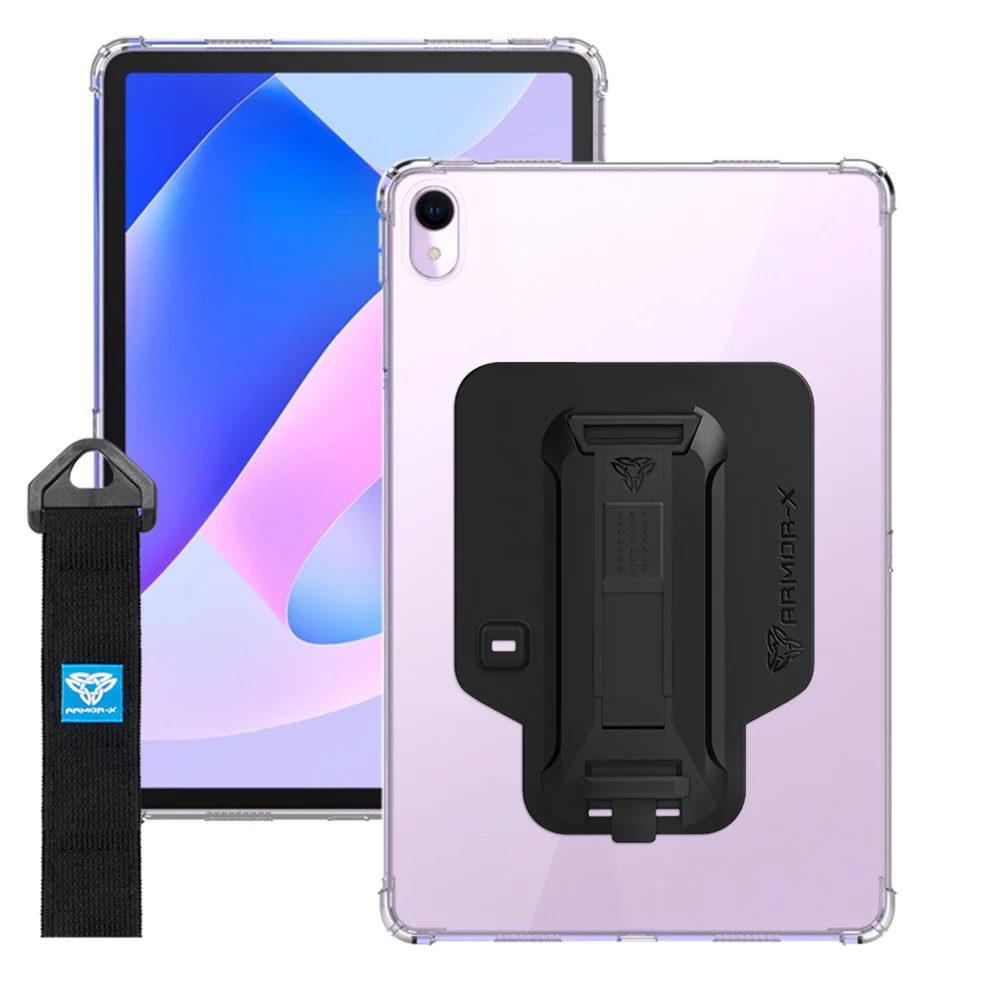 ZXS-HW-MTP_DBR | Huawei MatePad 11 (2023) DBR-W10 | 4 corner protection case w/ hand strap kick stand & X-mount - Image 11