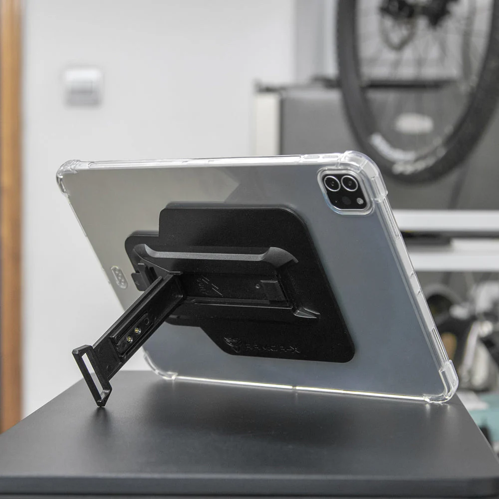 ZXS-iPad-A6CL | iPad Air 13 (M2) / (M3) / (M4) | 4 corner protection case w/ hand strap kick stand & X-mount - Image 10
