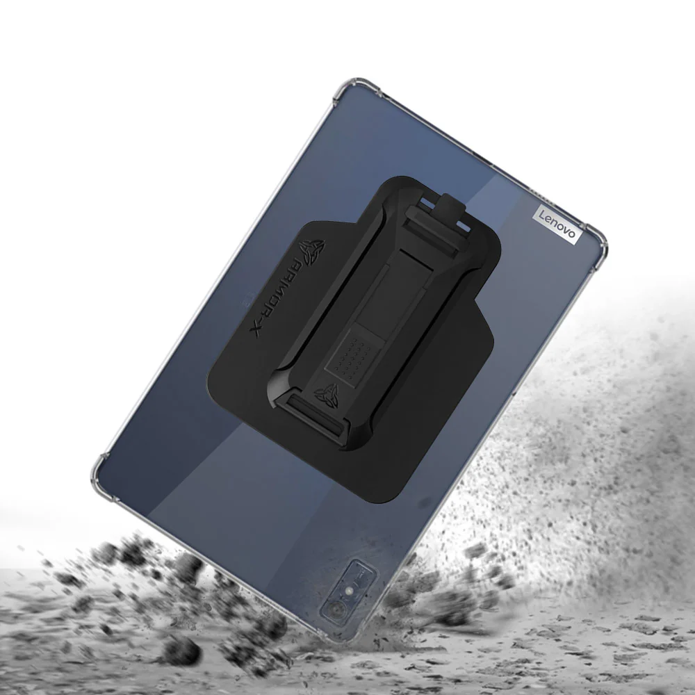 ZXS-LN-M105G | Lenovo Tab M10 5G TB360 | 4 corner protection case w/ hand strap kick stand & X-mount - Image 10