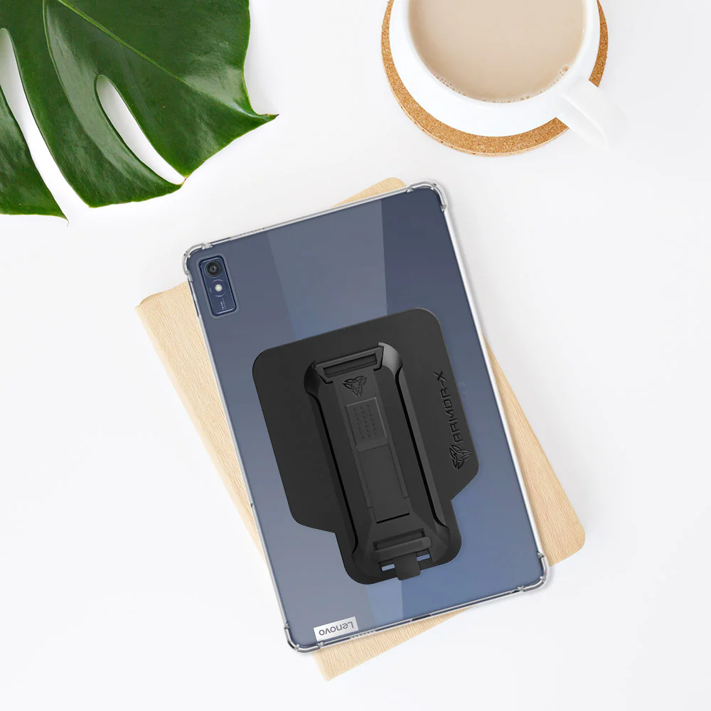 ZXS-LN-M105G | Lenovo Tab M10 5G TB360 | 4 corner protection case w/ hand strap kick stand & X-mount - Image 11