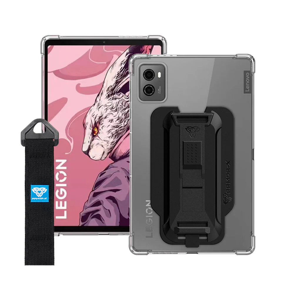 ZXS-LN-TB320FC | Lenovo Legion Tab Gen 2 TB320FC / Legion Y700 2023 | 4 corner protection case w/ hand strap kick stand & X-mount - Image 9