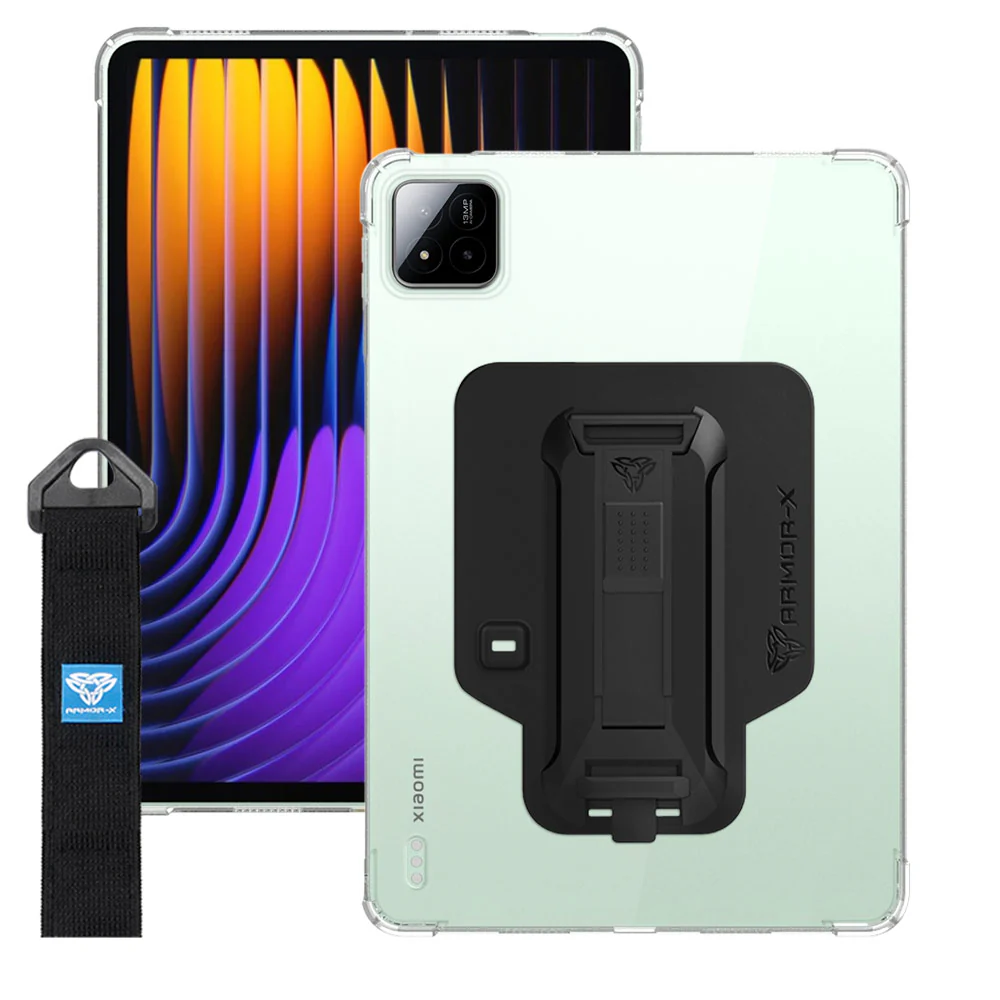 ZXS-Mi-PAD7 | Xiaomi Pad 7 / 7 Pro | 4 corner protection case w/ hand strap kick stand & X-mount - Image 13