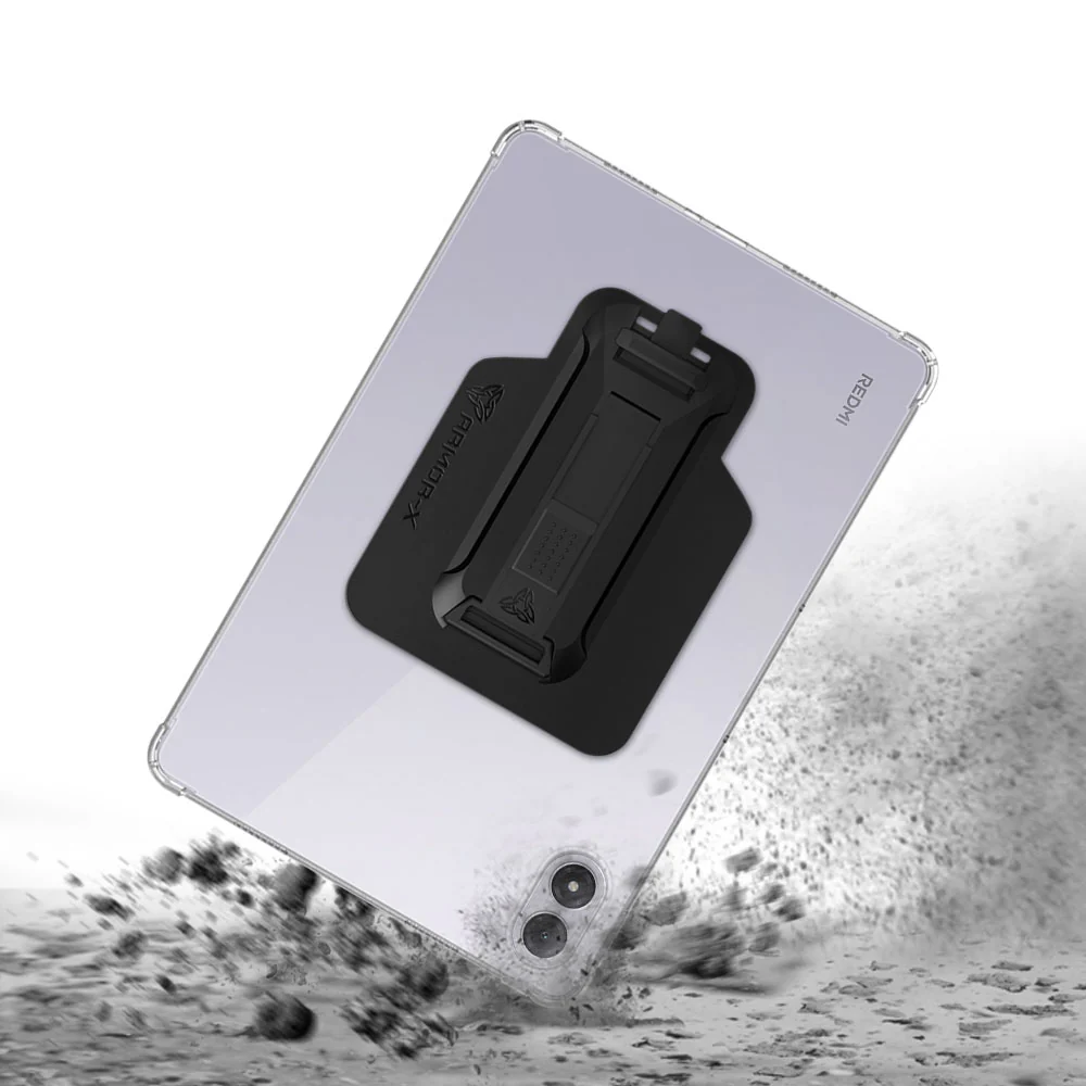 ZXS-Mi-RMP2PR | Xiaomi Redmi Pad 2 Pro | 4 corner protection case w/ hand strap kick stand & X-mount - Image 9