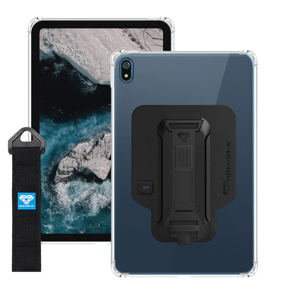 ZXS-NK-T20 | Nokia T20 | 4 corner protection case w/ hand strap kick stand & X-mount - Image 13