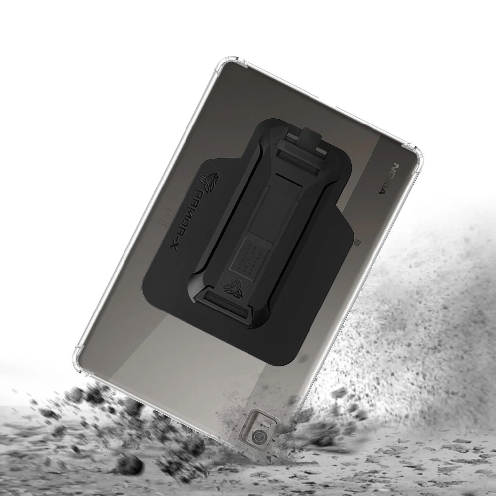 ZXS-NK-T21 | Nokia T21 | 4 corner protection case w/ hand strap kick stand & X-mount - Image 8