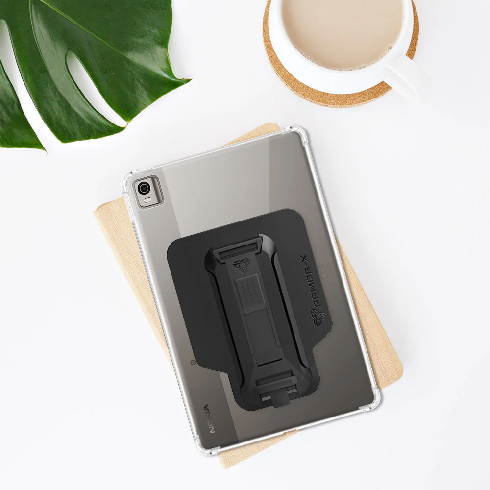 ZXS-NK-T21 | Nokia T21 | 4 corner protection case w/ hand strap kick stand & X-mount - Image 9
