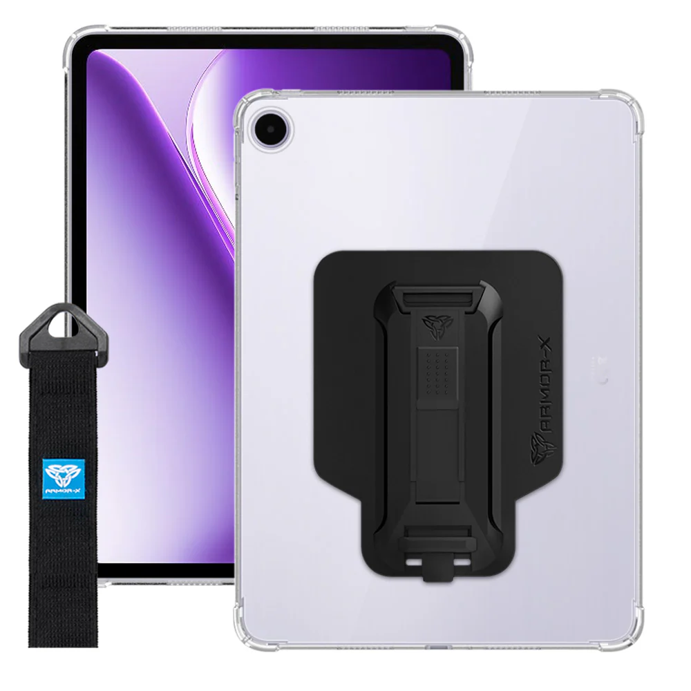 ZXS-PL-GO2 | OnePlus Pad Go 2 | 4 corner protection case w/ hand strap kick stand & X-mount