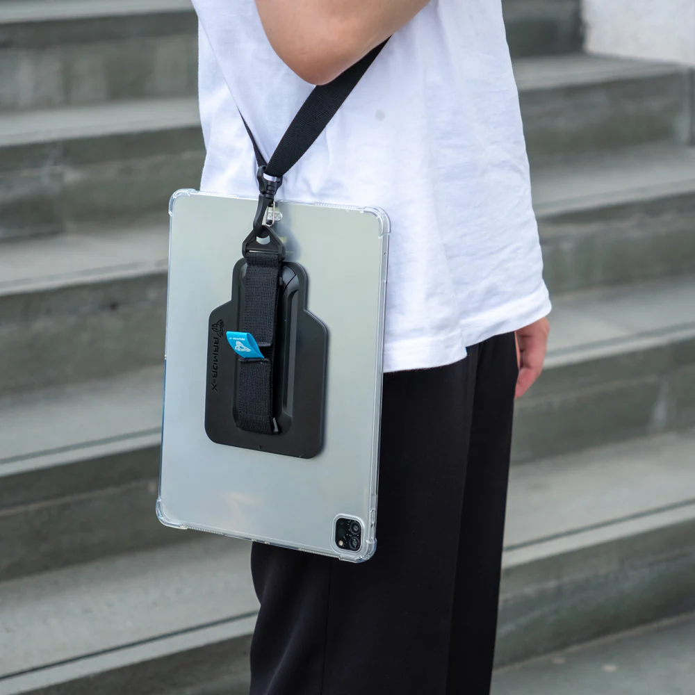 ZXS-PL-PAD3 | OnePlus Pad 3 | 4 corner protection case w/ hand strap kick stand & X-mount - Image 4