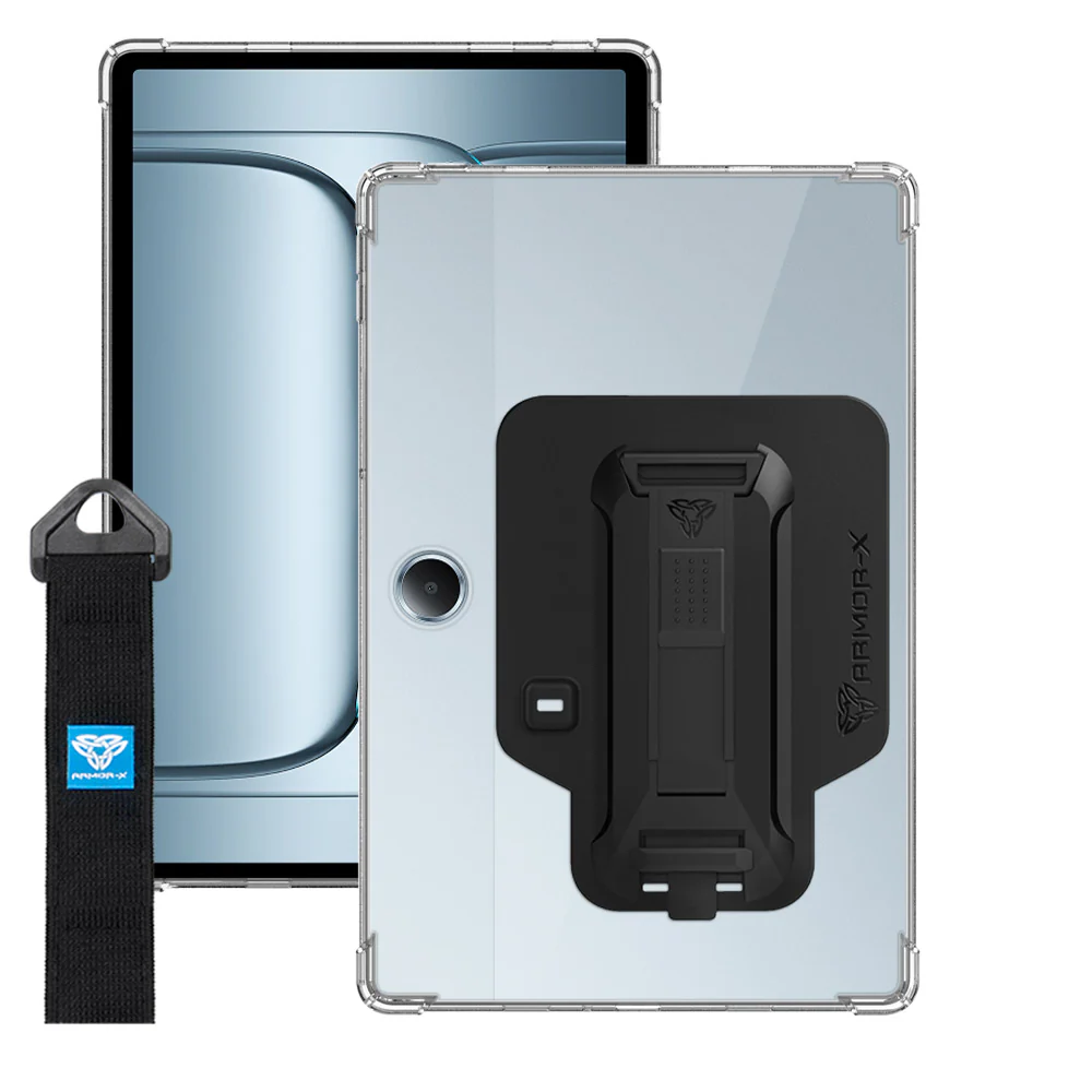 ZXS-PL-LITE1 | OnePlus Pad Lite | 4 corner protection case w/ hand strap kick stand & X-mount - Image 13