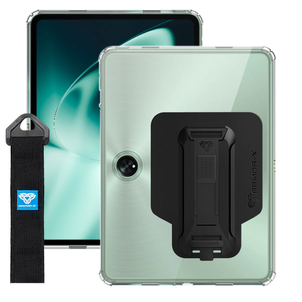 ZXS-PL-PAD1 | OnePlus Pad | 4 corner protection case w/ hand strap kick stand & X-mount