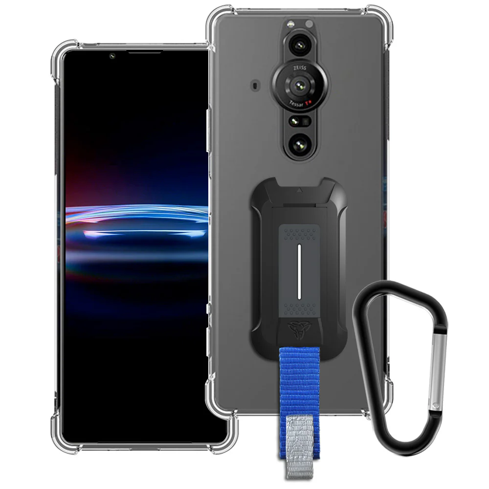 ZXS-SN21-PRO-I | Sony Xperia Pro-I Case | 4 Corner Shockproof Drop Proof Cover w/ Carabiner
