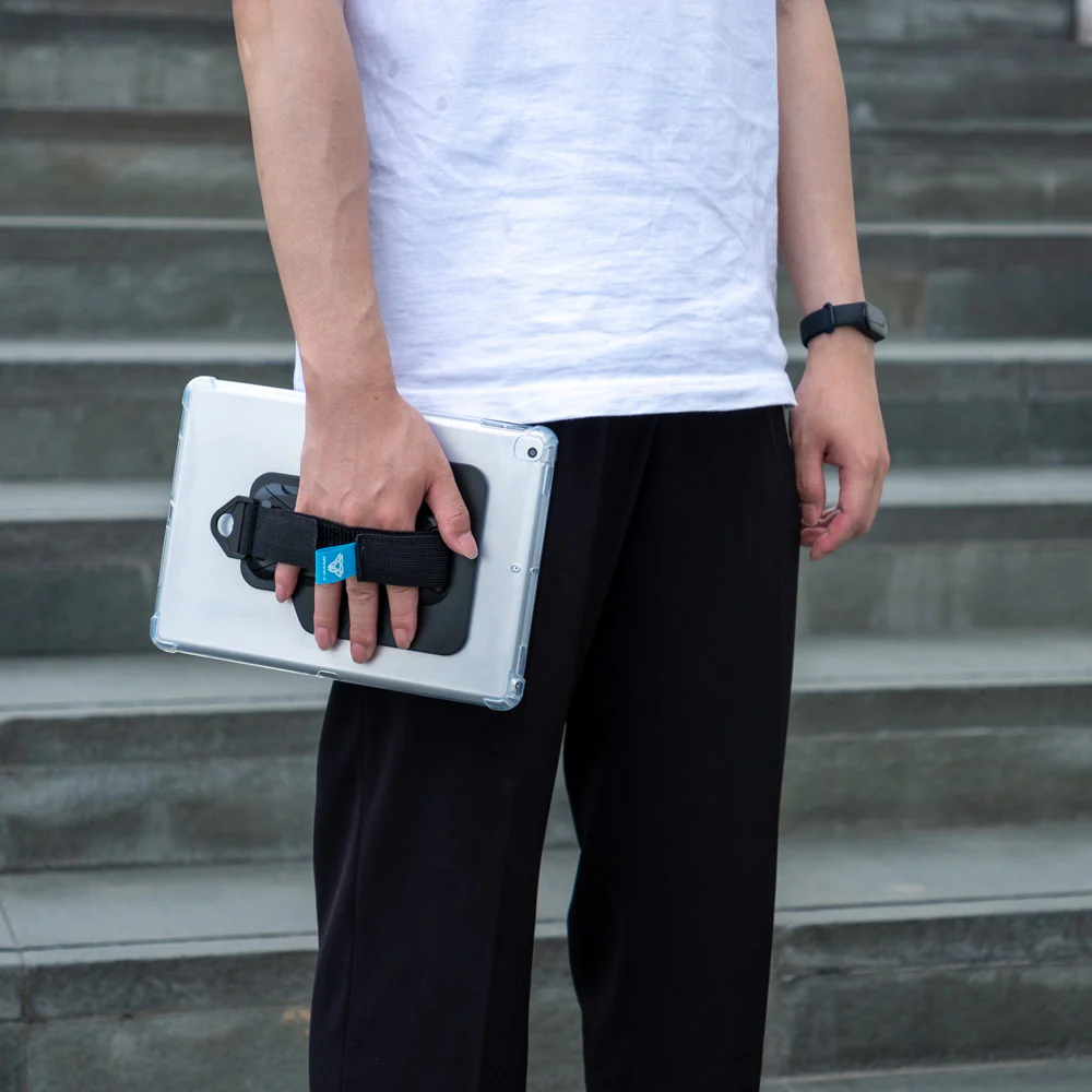 ZXS-SS-S7 | Samsung Galaxy Tab S7 SM-T870 / SM-T875 / SM-T876B | 4 corner protection case w/ hand strap kick stand & X-mount - Image 4