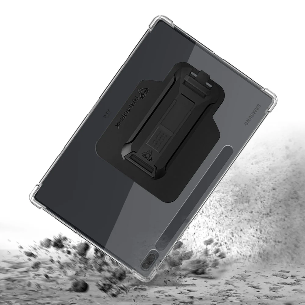 ZXS-SS-S7P | Samsung Galaxy Tab S7 FE SM-T730 / T733 / T736B / T735NZ | 4 corner protection case w/ hand strap kick stand & X-mount - Image 2