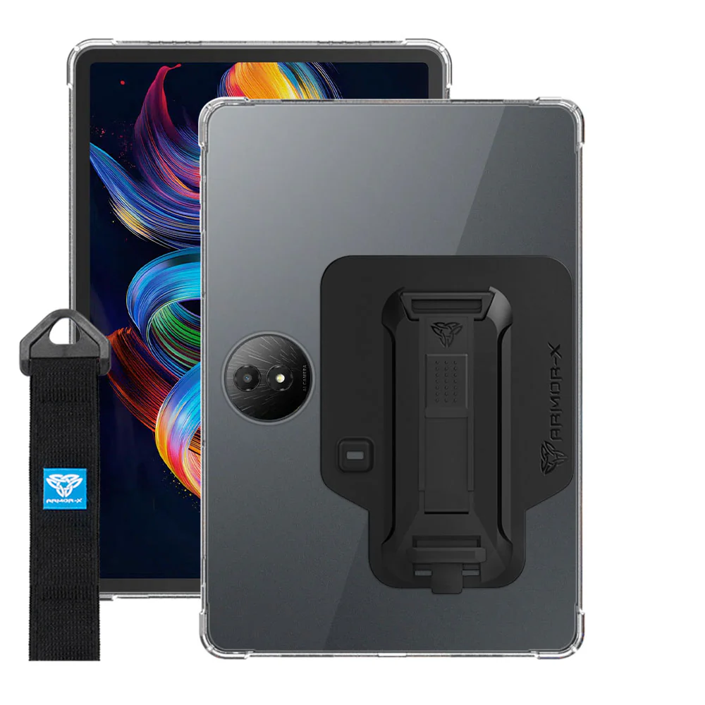 ZXS-TCL-NP11PL | TCL NxtPaper 11 Plus | 4 corner protection case w/ hand strap kick stand & X-mount - Image 12