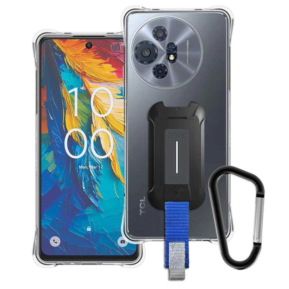 ZXS-TCL24-50XL | TCL 50 XL 5G / 50 XL NXTPAPER 5G Case | 4 Corner Shockproof Drop Proof Cover w/ Carabiner